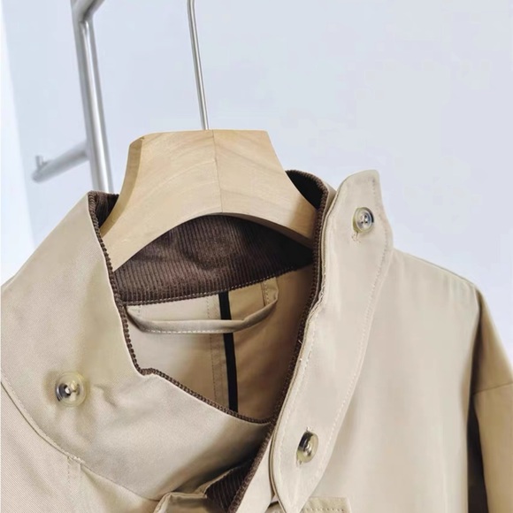 Oversized Two tone trench coat - Picture 7 of 8
